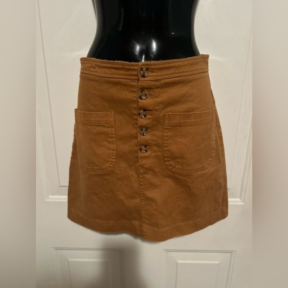 Forever 21  Button Down Skirt With Pockets In Front Size Small - Picture 3 of 6